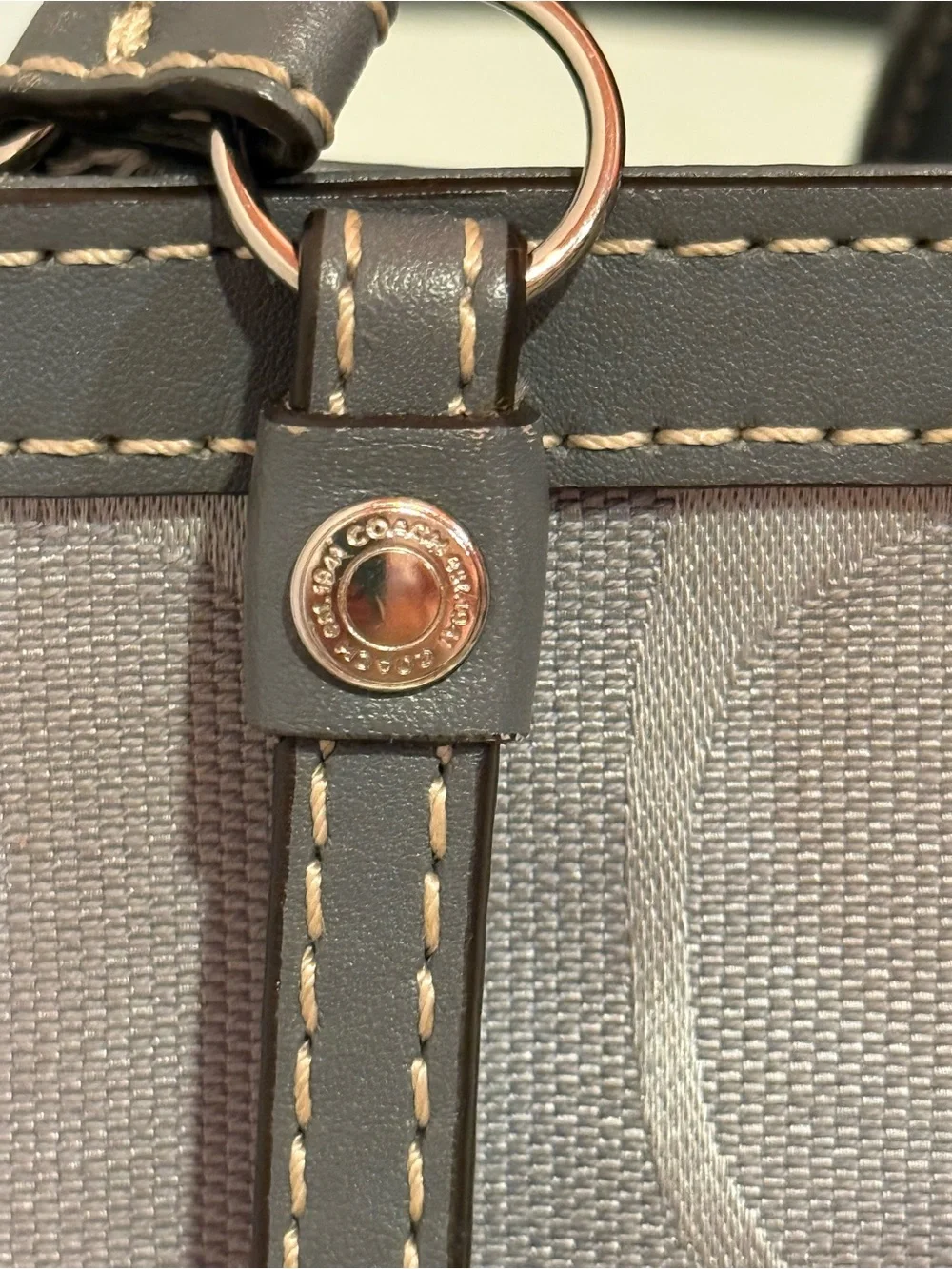 Coach Gray Signature 